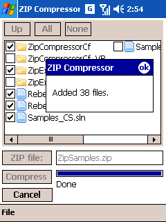 rebex ZIP screenshot