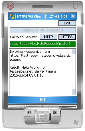 Rebex HTTPS sample application